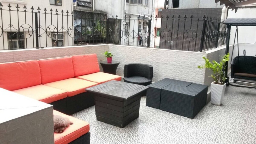 Small Room in Big Flat sharing with a beautiful terrace. 2 Adopted poodles and 1 kitty, Very convenient. Next to MTR  - 旺角/油麻地 - 房間 (合租／分租) - Homates 香港