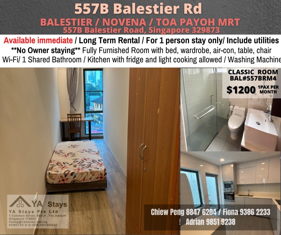 Available﻿ Immediately - Common Room/Include Utilities/Wifi/Aircon/No Agent Fee/Light Cooking Allowed/Washing Machine - Toa Payoh 大巴窑 - 分租房间 - Homates 新加坡