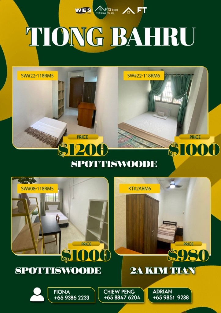 Available﻿ Immediate- Common Room/Include Utilities/Wifi/Aircon/No Agent Fee/Light Cooking Allowed/Washing Machine - Outram 欧南 - 分租房间 - Homates 新加坡