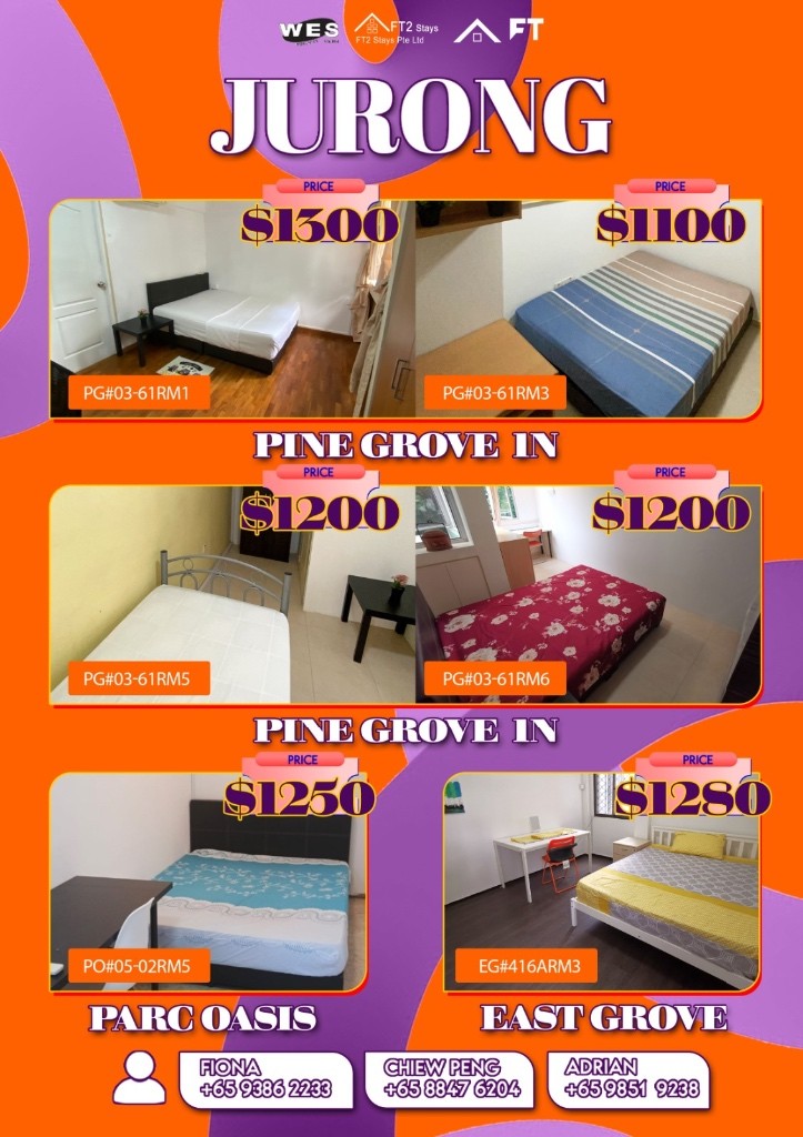 Available﻿ Immediate- Common Room/Include Utilities/Wifi/Aircon/No Agent Fee/Light Cooking Allowed/Washing Machine - Clementi 金文泰 - 分租房间 - Homates 新加坡