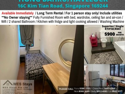16C Kai Fook Mansion RM3 - Near Tiong Bahru MRT/ Havelock MRT /Available Immediately/ For 1 pax stay / Include utilities / No owner stay