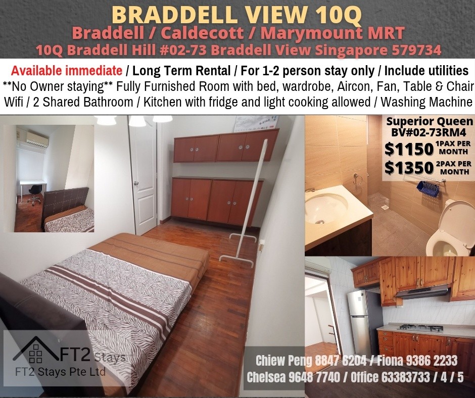 10Q BRADELL VIEW - $1150 - Braddell 布萊徳 - 整個住家 - Homates 新加坡