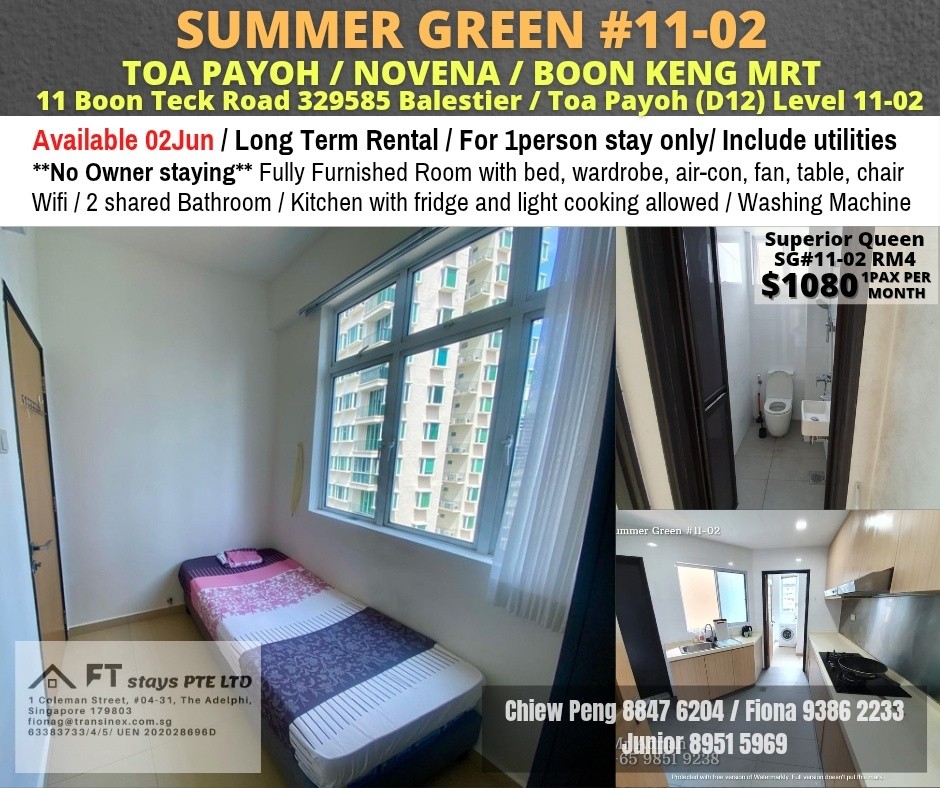 SUMMER GREEN - $1080 - Toa Payoh - Flat - Homates Singapore