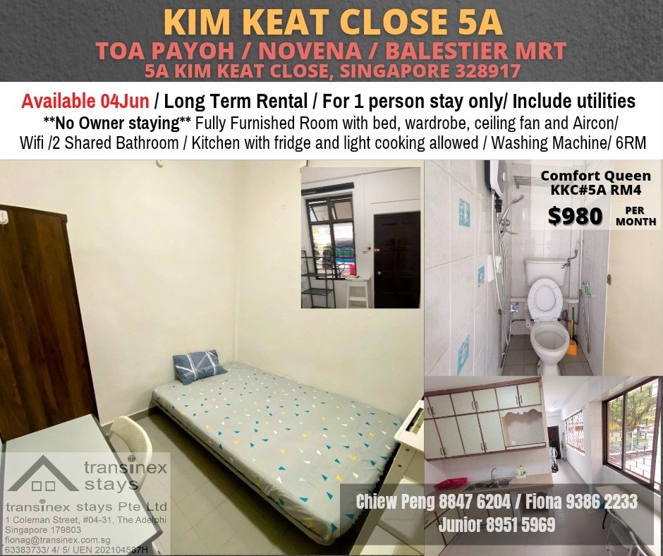 KIM KEAT CLOSE - $980 - Toa Payoh 大巴窯 - 整個住家 - Homates 新加坡