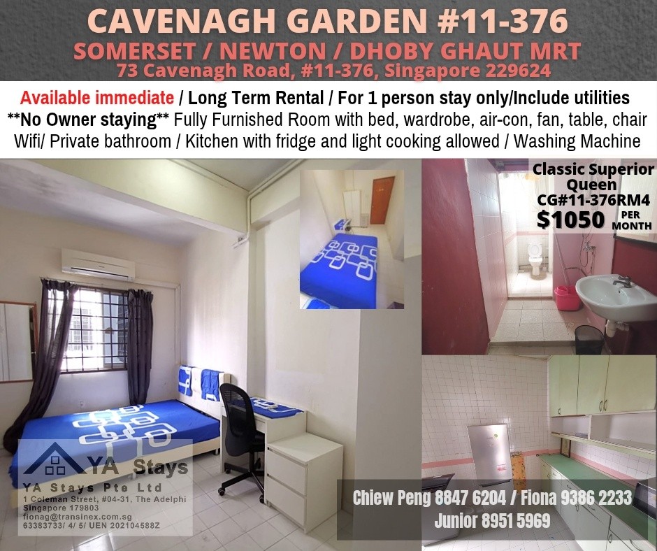 CAVENAGH ROAD - $1050 - Somerset - Flat - Homates Singapore