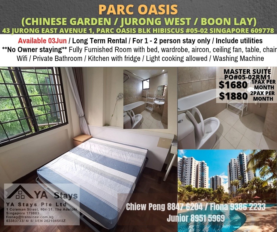 PARC OASIS - $1680 - Jurong West 裕廊西 - 整个住家 - Homates 新加坡