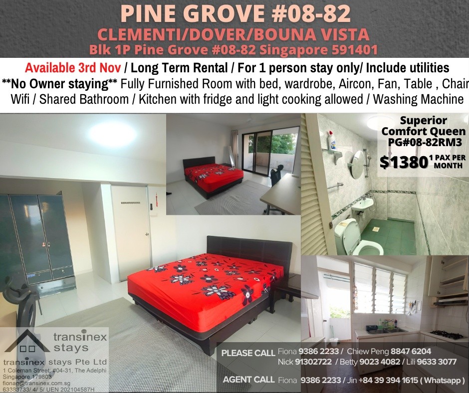 Common Room / Near Clementi, Dover &amp; Buona Vista MRT / 1 Pax Stay / Available 3 Nov / No Owner Stay - Bukit Timah 武吉知馬 - 整个住家 - Homates 新加坡