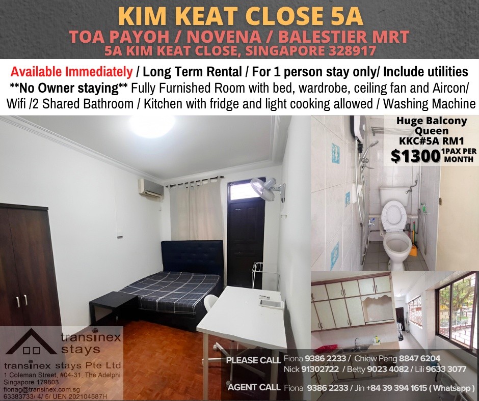 Room For Rent - Toa Payoh - Kim Keat Close 5A RM1 - Toa Payoh - Flat - Homates Singapore