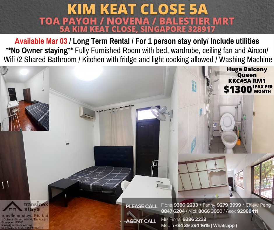 Room For Rent - Toa Payoh - Kim Keat Close 5A RM1 - Toa Payoh - Flat - Homates Singapore