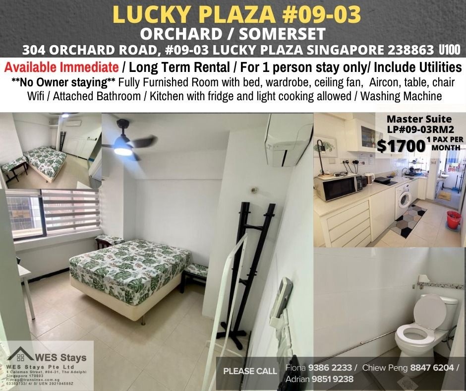 Room for rent / Wifi / No owner staying/ No Agent Fee / Light Cooking allowed/Somerset MRT, Orchard MRT / Available 5 Jan - Orchard 烏節路 - 分租房間 - Homates 新加坡