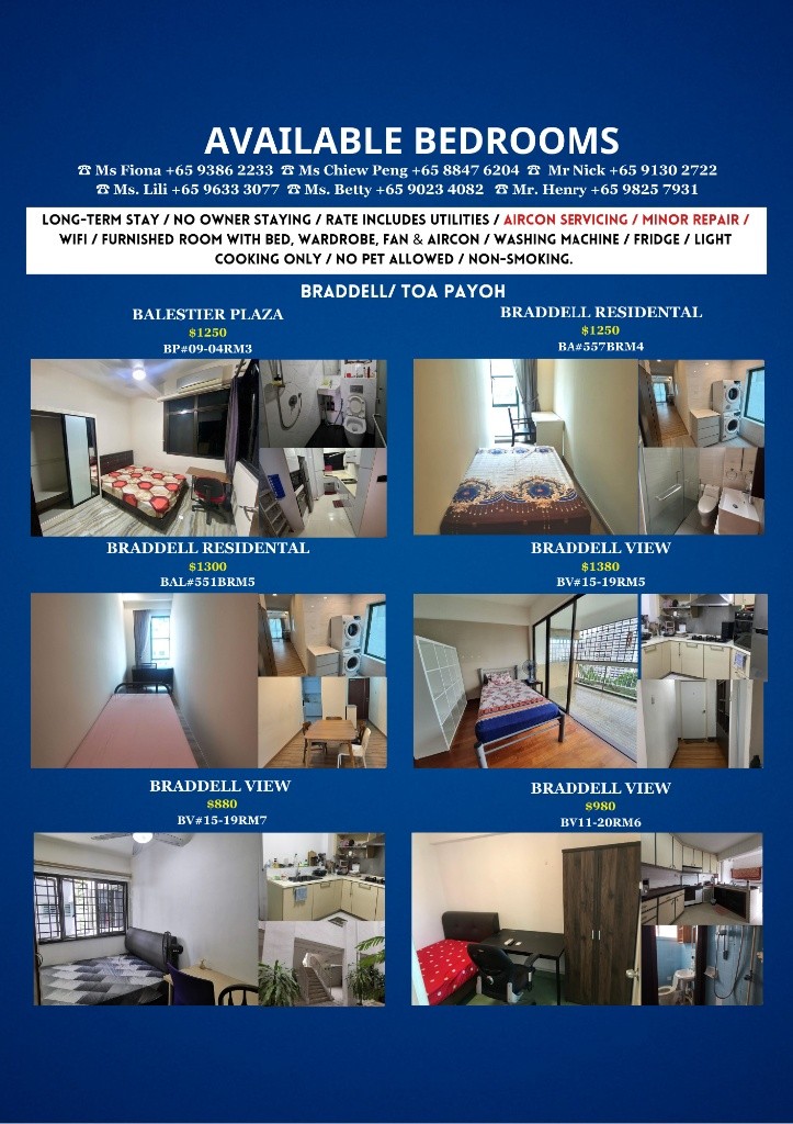 Available﻿ Immediately - Common Room/Include Utilities/Wifi/Aircon/No Agent Fee/Light Cooking Allowed/Washing Machine - Potong Pasir 波東巴西 - 分租房間 - Homates 新加坡