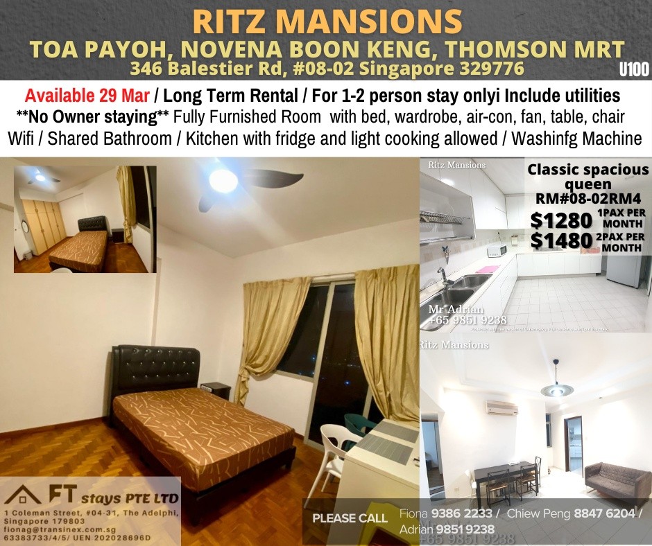 Available﻿ 29 March- Common Room/Include Utilities/Wifi/Aircon/No Agent Fee/Light Cooking Allowed/Washing Machine - Toa Payoh 大巴窯 - 分租房間 - Homates 新加坡