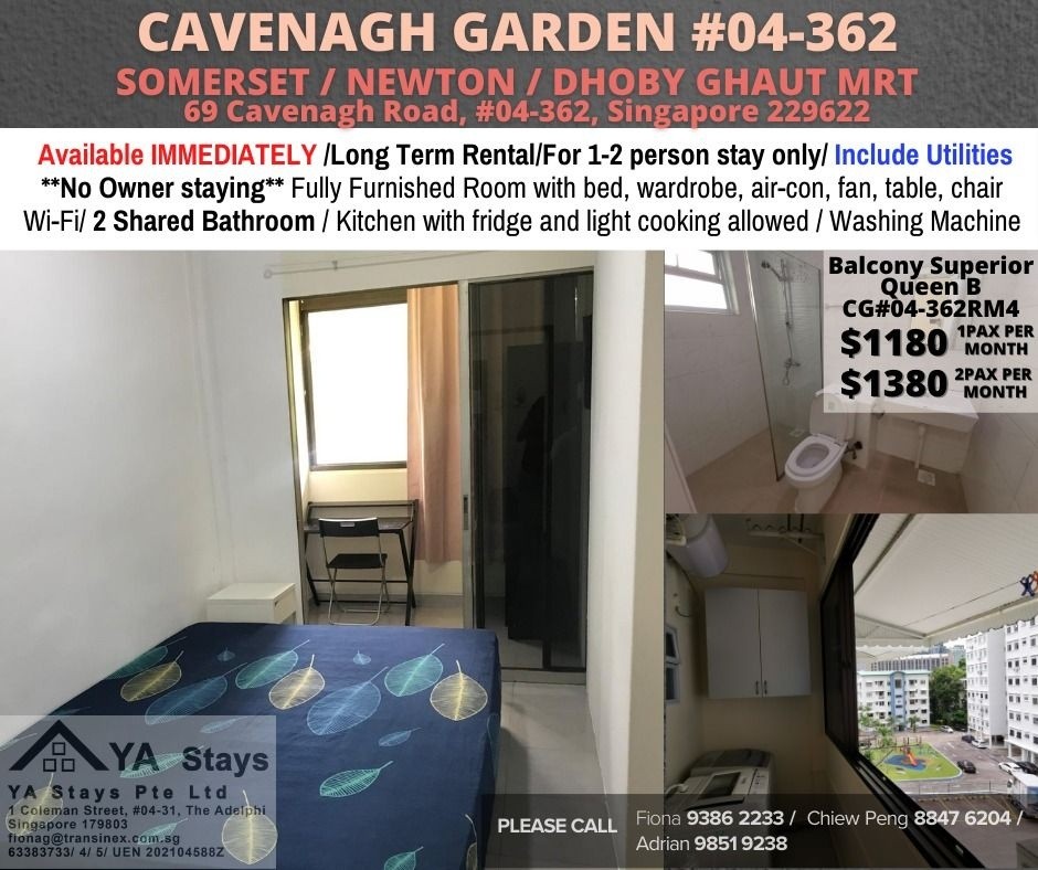 Room For Rent - Somerset, Newton,Dhoby Ghaut MRT/ Common room / 1-2 pax stay / Available﻿ IMMEDIATELY - Orchard 烏節路 - 分租房間 - Homates 新加坡