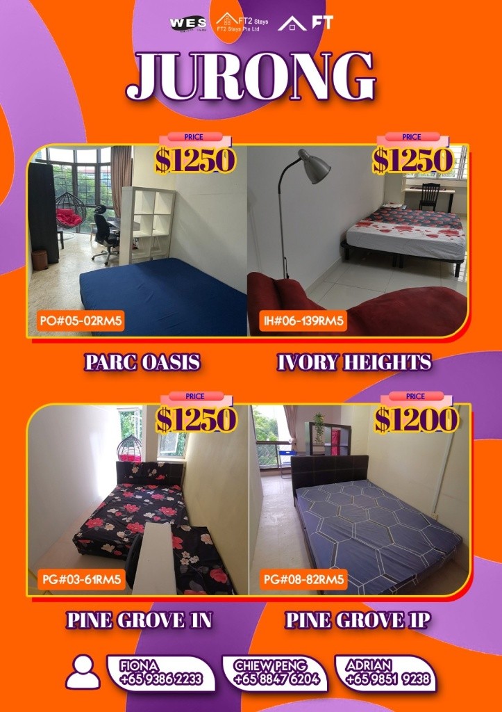Room for Rent/1N Pine Grove, #03-61, Singapore 591301/ For 1-2 pax/ Available Immediately - Bukit Timah 武吉知馬 - 整個住家 - Homates 新加坡