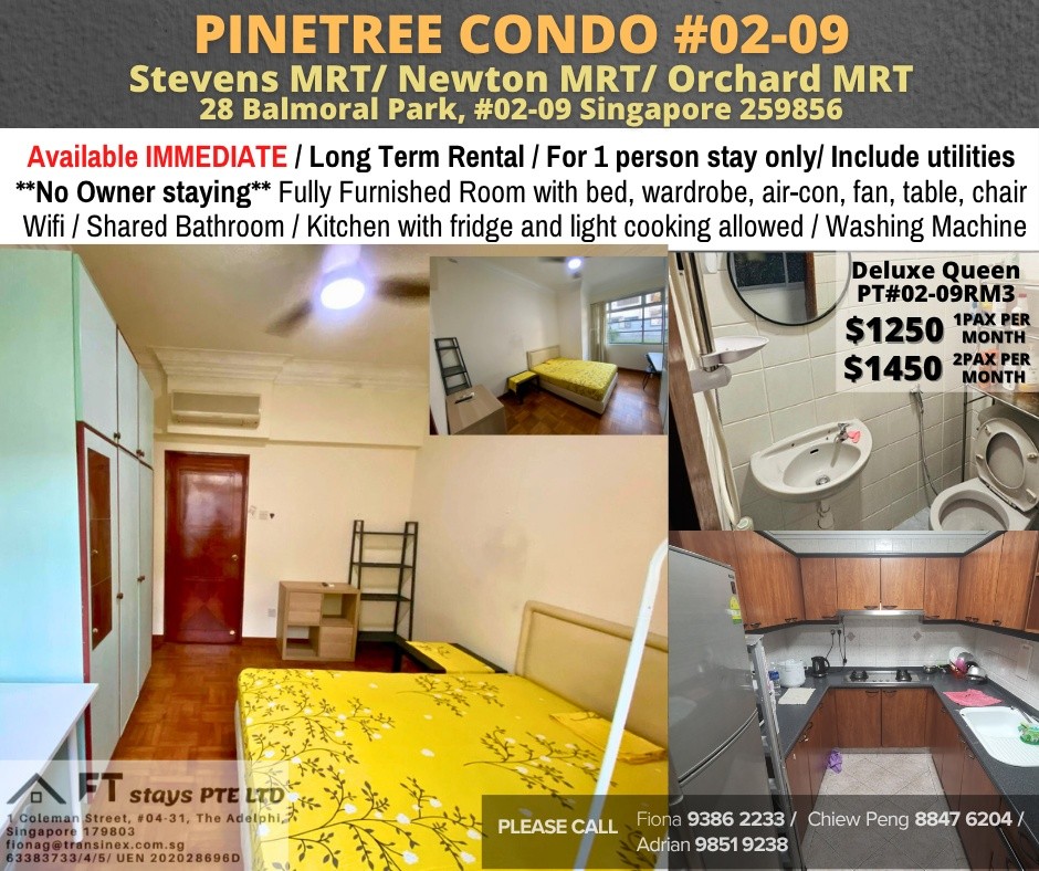 Available Immediately﻿  - Common Room/Include Utilities/Wifi/Aircon/No Agent Fee/Light Cooking Allow ed/Washing Machine - Stevens 史蒂芬 - 分租房間 - Homates 新加坡