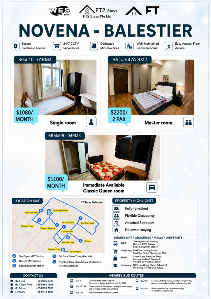 Room for rent / 4 Jln Ampas - Toa Payoh 大巴窯 - 整個住家 - Homates 新加坡