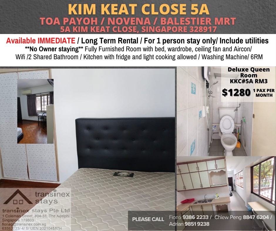 Room for rent / TOA PAYOH / NOVENA / Common room / 1pax stay / Available immediate - Toa Payoh 大巴窯 - 分租房間 - Homates 新加坡