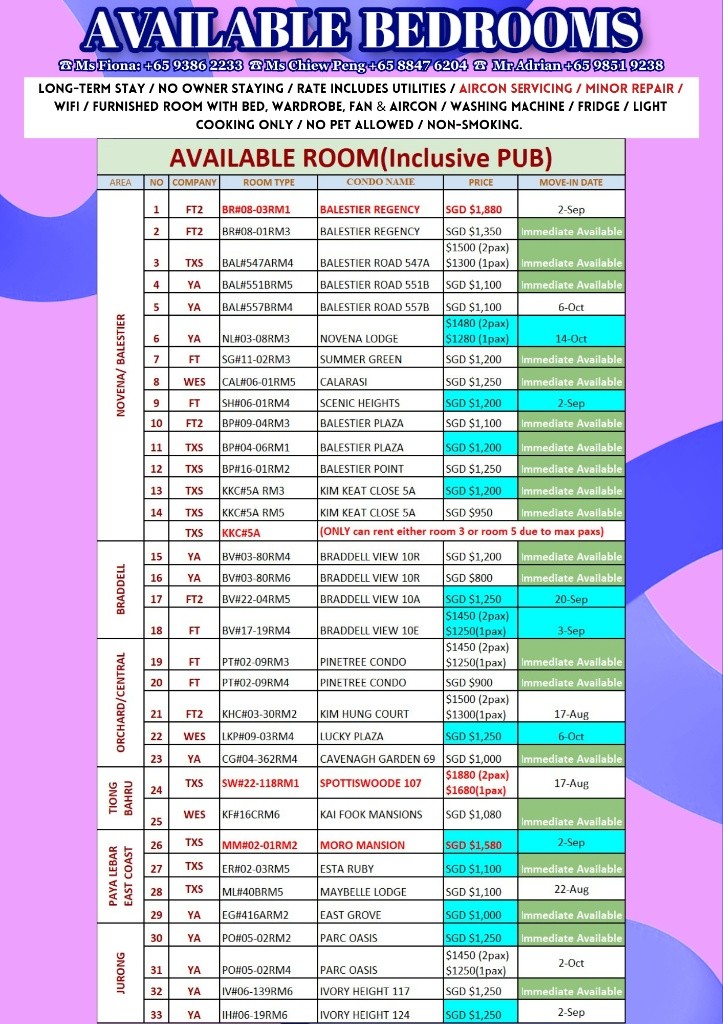 Room for rent / BRADDELL / Master room / 1pax stay / Available 15 October - Braddell 布萊徳 - 分租房間 - Homates 新加坡
