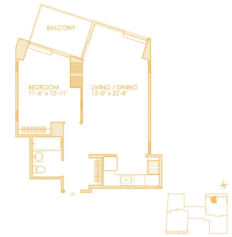 纽约曼哈顿中城一室一厅出租$4425/月包水暖 -  - 整套出租 - Homates 美國